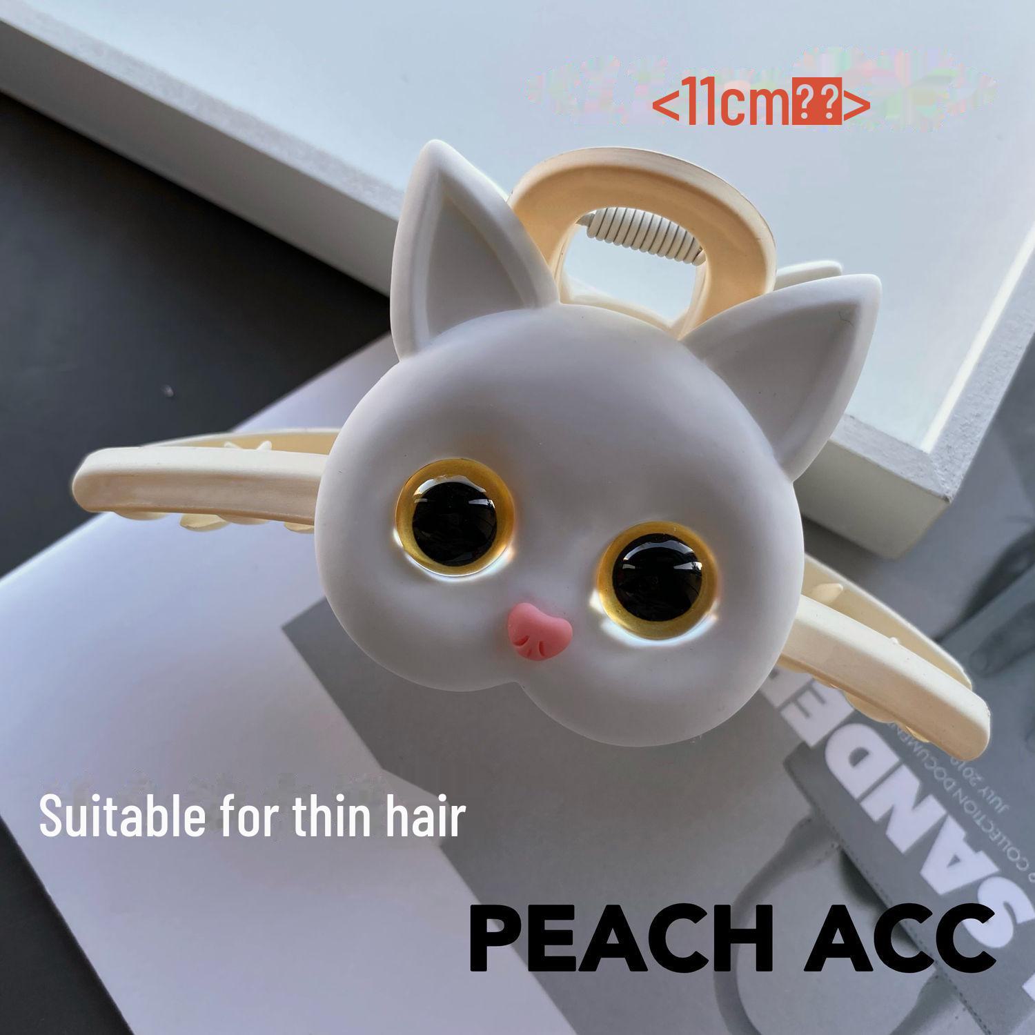 

2024 Высококачественная милая заколка для волос в виде кошки-акулы для женщин - большой головной убор знаменитости из Интернета