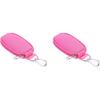 MAGICLULU 2pcs Portable Essential Oil Keychain Holder, Travel Bag with 10 Slots for 2ml Bottles, Lightweight Cloth Case with Sturdy Zippers and