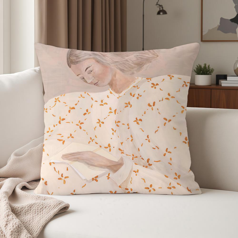 

Line Art S-sofia Lind Pillow Case Suitable For Bedrooms Living Rooms Cars Home Decoration 12x12Inch