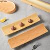 Vaisselle en mélamine Assiette à sushi longue Assiette à dîner imitation grain de bois Assiettes de service pour fondue Plateau à collation Assiettes Dim Sum Plat