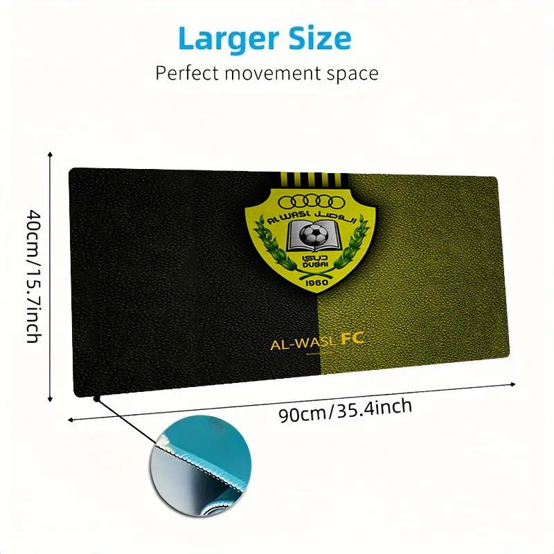 Al-Wasl F.C Color Mouse Pad Large Gaming Table Cushion Non-slip Laptop Tablet Big Mousepad XXL Mat Mini PC Playmat With Lock edge