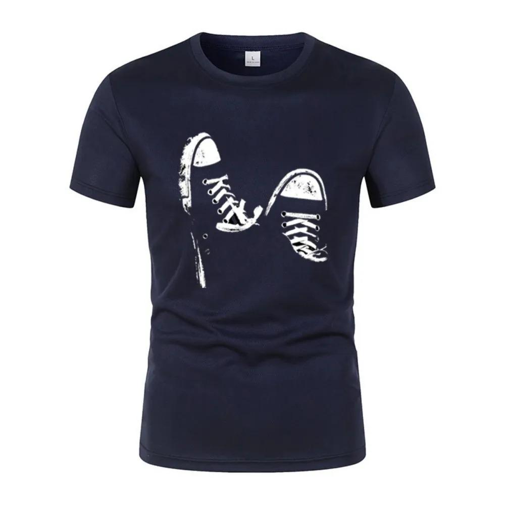 Hot Selling Summer Men'S Casual Short-Sleeved Outdoor Running Breathable Quick-Drying Sports T-Shirt Street Couple Short-Sleeved