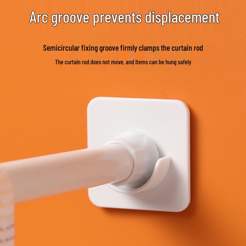 Verstellbare Gardinenstangenhalterung ohne Bohren Haken