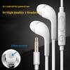 Wired Earphone with Micphone Stereo Surround Heavy Bass Wire Control Volume Adjustment HD-compatible Call 3.5mm Jack In-ear Earphone Sports
