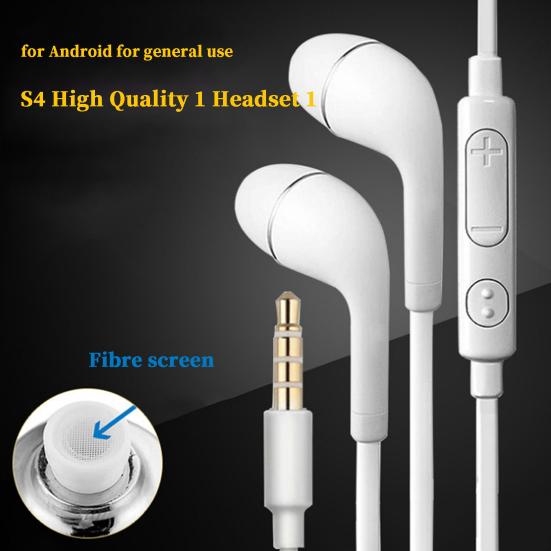 Wired Earphone with Micphone Stereo Surround Heavy Bass Wire Control Volume Adjustment HD-compatible Call 3.5mm Jack In-ear Earphone Sports