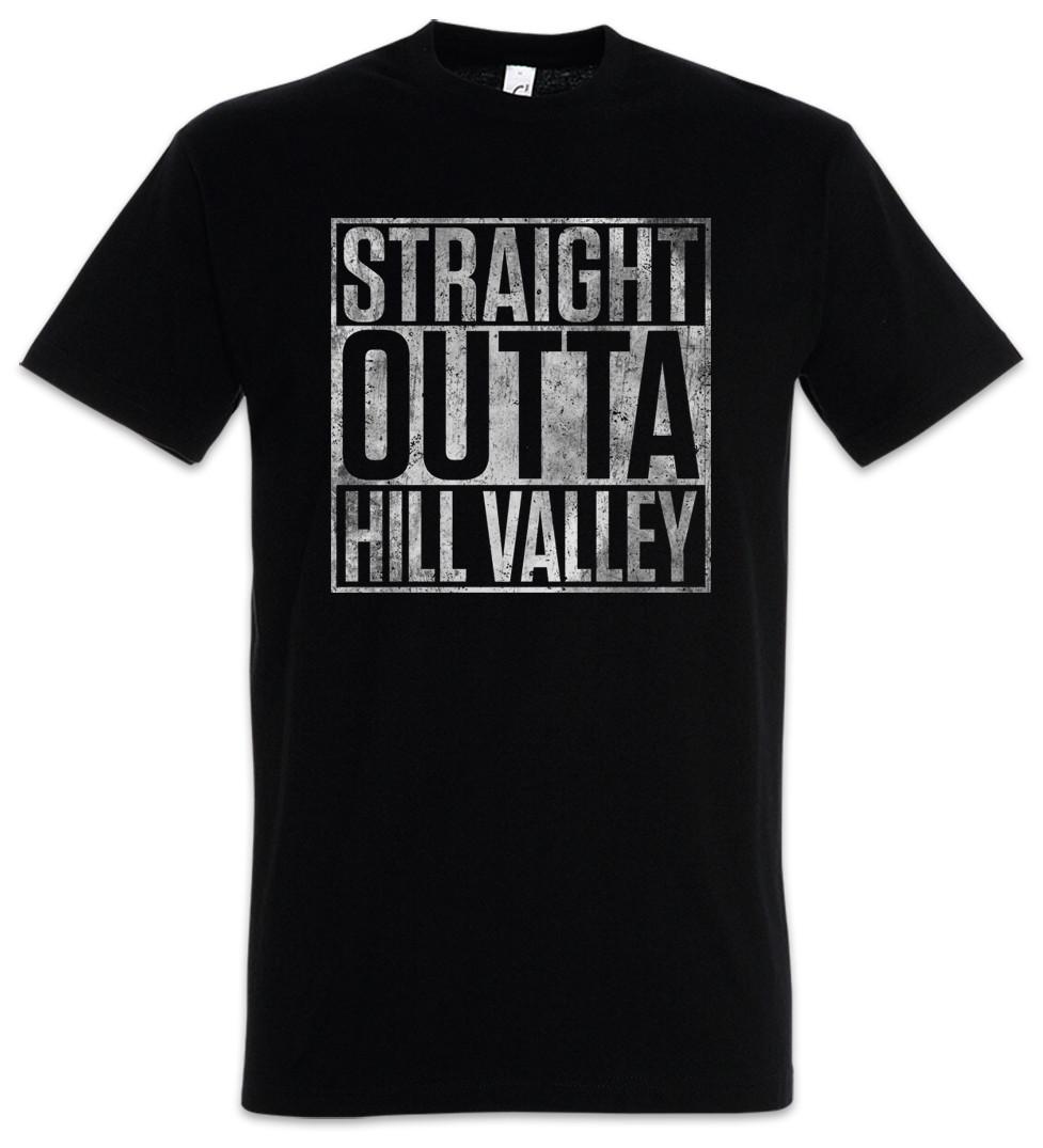 Straight Outta Hill Valley T-Shirt Back To The Car Miles per Hour Future Fun S