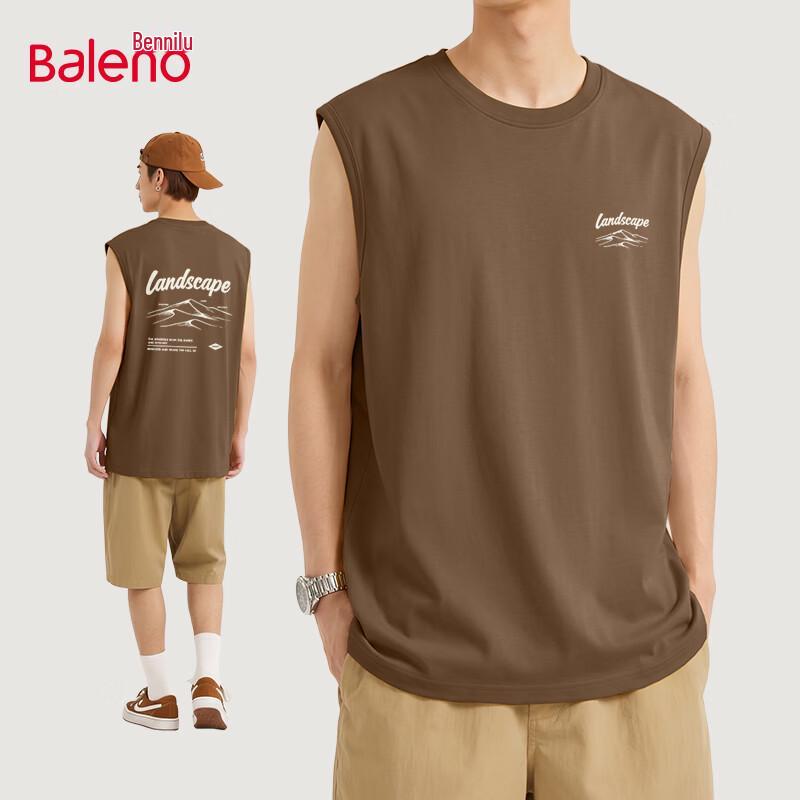 

Baleno Men s Loose Fit Printed Cotton Vest L