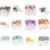 100Pcs Colorful Gourd Shape Safe Pin Sewing Accessory Knitting Marker Clip Safety Pin Metal Crochet Stitching Marker