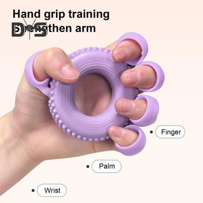 Silikon-Griffstärker-Trainingsring, rutschfester Unterarm-Finger-Trainingsring, Handgriff-Stärker, tragbares Trainingsgerät für die Handrehabilitation
