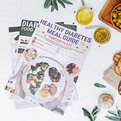 3 Pcs Healthy Meal Guide Foldable Food List Chart Meal Planner Low Carb Food List Diet Guide Educational Chart for Home Restaurant Use