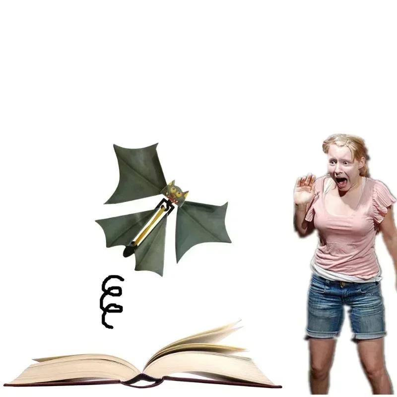 Fashnics Unisex Magic Bat Flying Bat Hand Transformed Flying Butterfly Magic Props Funny Surprise Pranks Magic Toys Pranks Toy Halloween Gifts