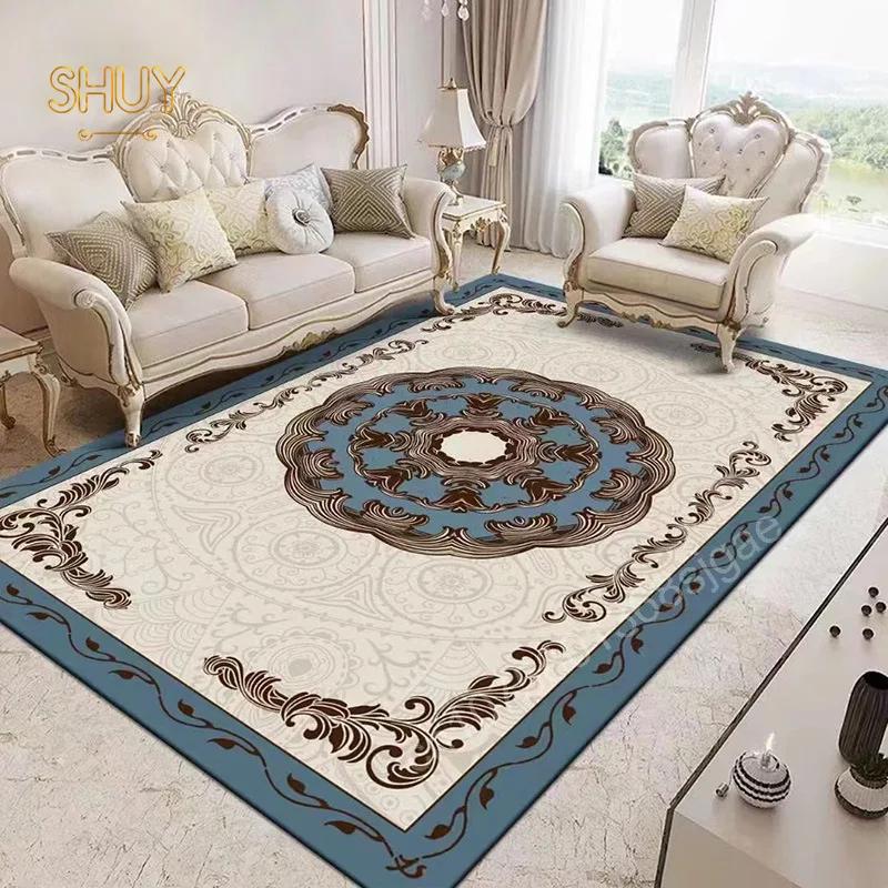 Persian Style Luxury Carpet Living Room Decoration Home Decor 180x280cm Felt Rug Non-slip Sofa Coffee Bedside Custom Floor Mat