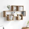 Wall Shelf with Shelf Artisan Oak 82 X 15 X 51 Cm Wood Based Material