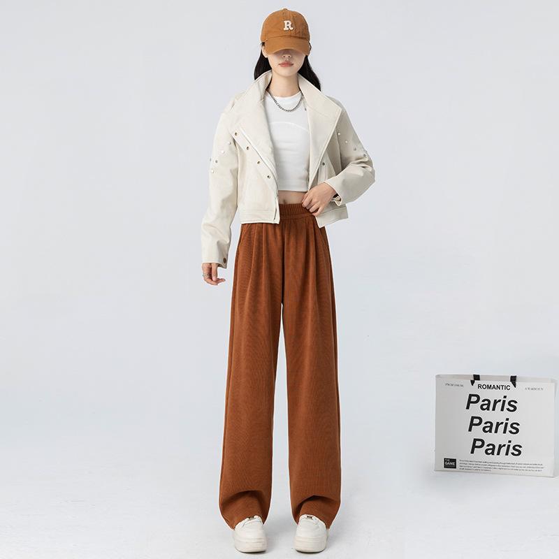 

Maillard Yamamoto pants new high waist drooping and thin temperament casual straight-leg pants loose wide-leg pants women XL