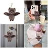 Bat Plush Toy Keychain Soft Stuffed Animal Bag Charm Backpack Pendant Accessory Handmade Halloween Room Decoration