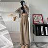 Spring 2026 Women's High Waist Wide Leg Straight Suit Pants