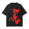 Harajuku  Cotton Oversized TshirtMen Short Sleeve TeesAlastor I Love My Boyfriend Summer Loose Washed Tops TShirt