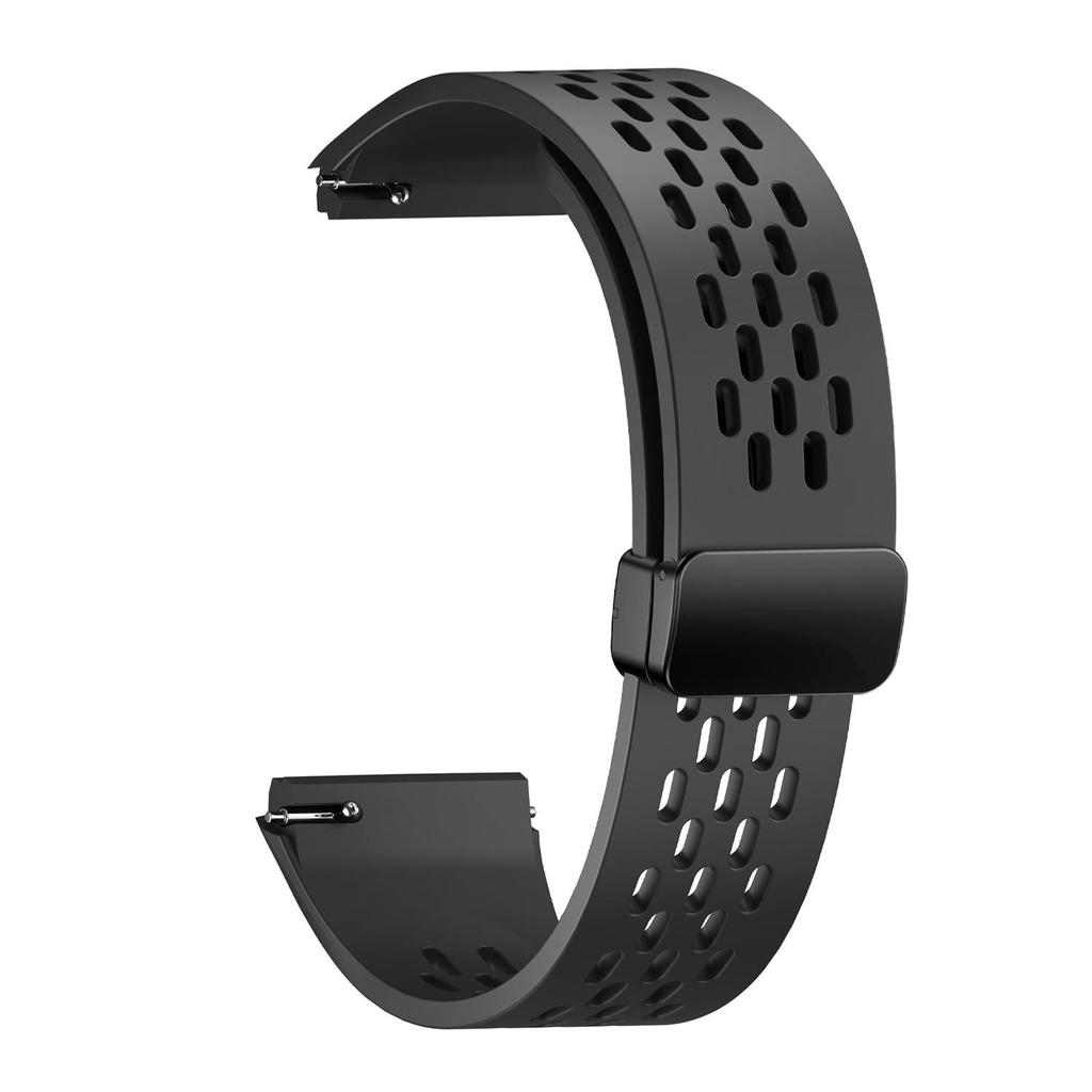 Compatible Magnetic Buckle Silicone Watch Strap for Huawei Watch GT6 Pro 46mm - Breathable Design