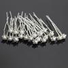 20Pcs Wedding Bridal U Hairpins Imitation Pearl Flower Rhinestone Hair Pins