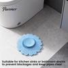 Bionic Sunflower Strainer Silicone Floor Drain Mat, Petal Design Anti-Clog Sink Anti Odor Filter Hair Filter, Odor-Proof Drainage Protector