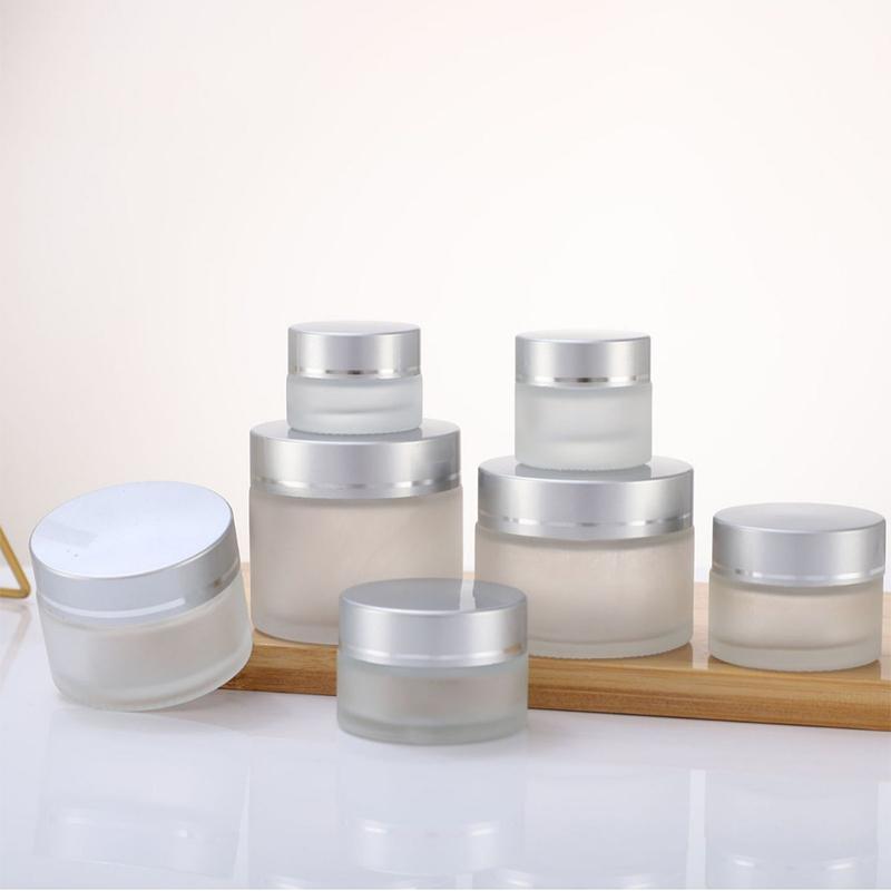 1Pcs 5Ml 9Ml Glass Jar Skin Care Eye Cream Jars Lotion Pot Refillable Bottle Makeup Eye Shadow Storage Cosmetic Container