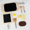 Wooden Kids' Role-Play Steak Cutting Kitchen Toy Set