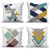 Sofa Cushion Cover Pillow  Decoration Home Office Car Geometric Pattern White Decorative