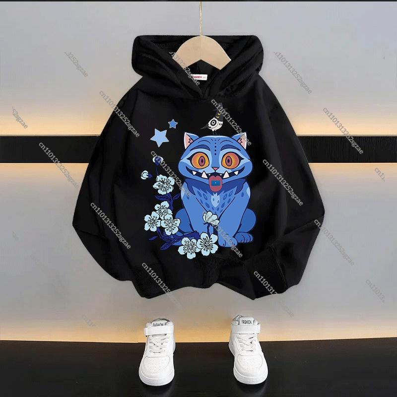 Kids Cartoon KPop Demon Hunters Hoodie 2025: Cool Hooded Pullover Sweatshirt For Boys Girls Casual Fashion Top