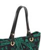Jacquard Fabric All Over Pattern Mini Tote Bag 503063100223 Green [Topkapi] Women's
