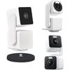 Magnetic Camera Mount Compatible with WYZE Cam Pan V3, Pan V4, WYZE Duo Cam Security Camera, 1/4" Thread Camera Magnetic Mount, Rubber Coated Base