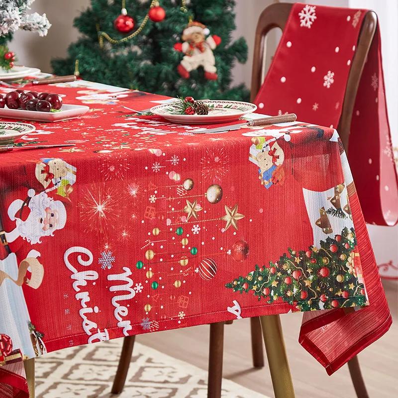 American Tablecloth Christmas Theme Tablecloth Christmas Bell Tablecloth Holiday Decoration