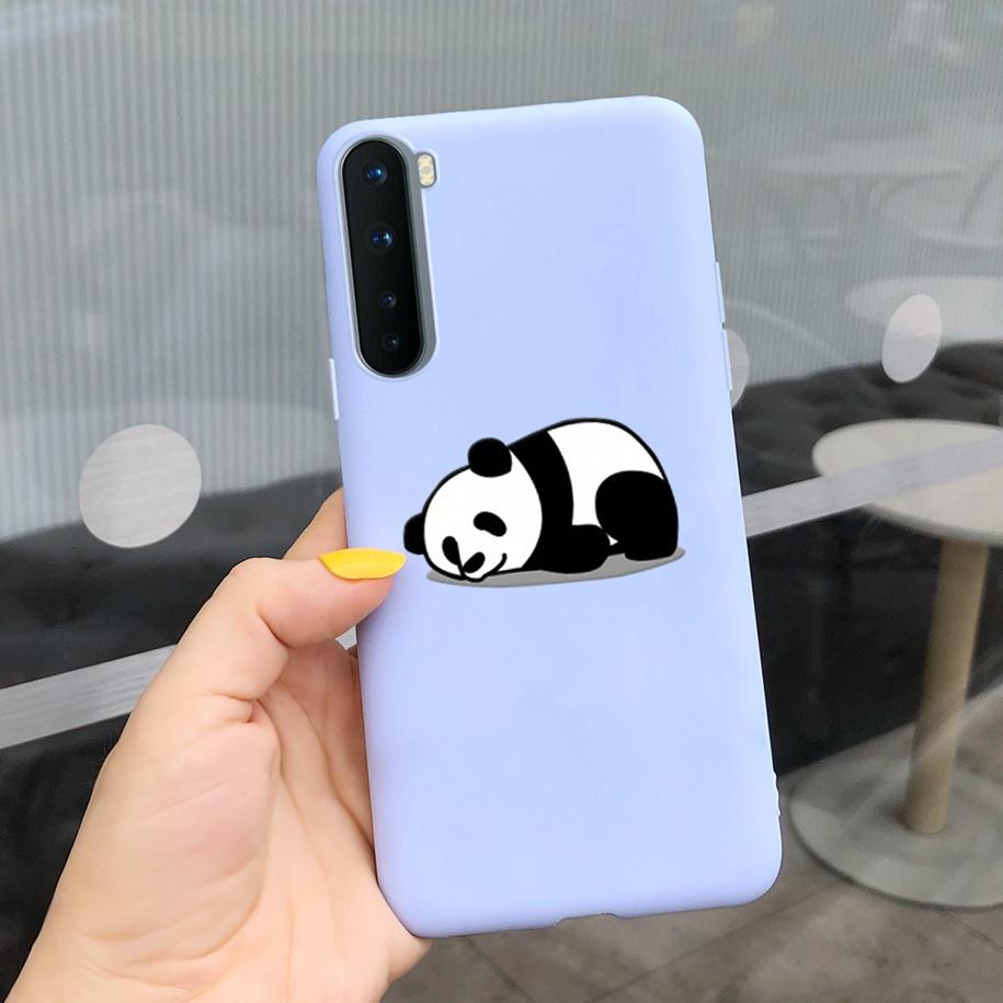 For Phone Case OnePlus Nord Cover Soft Silicone Leopard Flower Butterfly Painted Candy TPU Case For One Plus Nord 1 + Nord Coque