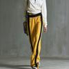 Dames Hoge Taille Wijde Pijpen Joggingbroek met Kleurblok Zijstrepen - Casual Joggers voor Dagelijks Gebruik