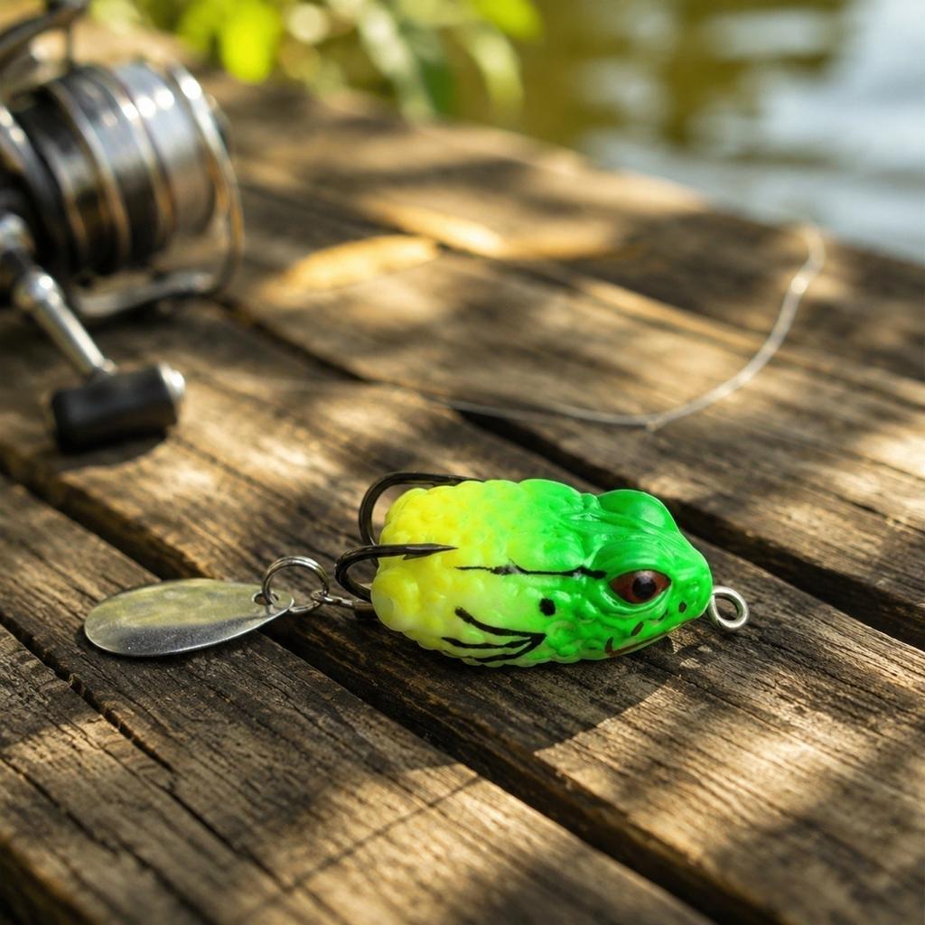 3cm 3g Mini Broască Momeală Moale Atrăgătoare Broască Artificială Atrăgătoare Pescuit Broască Moale pentru Pescuit Bass Atrăgătoare Broască Topwater cu Coadă cu Paletă
