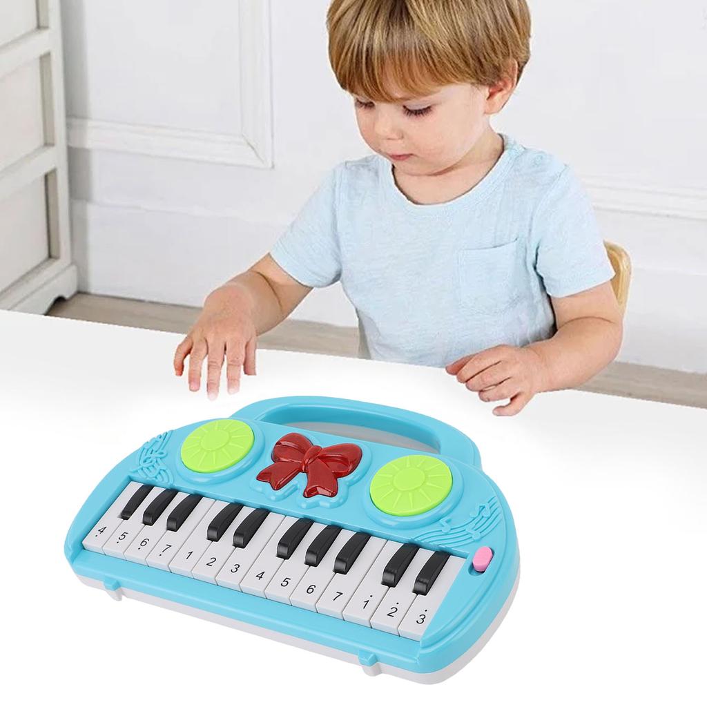 Baby Piano Keyboard Toy 14 Keys Educational Musical Instrument Toy for Toddlers Multifunctional