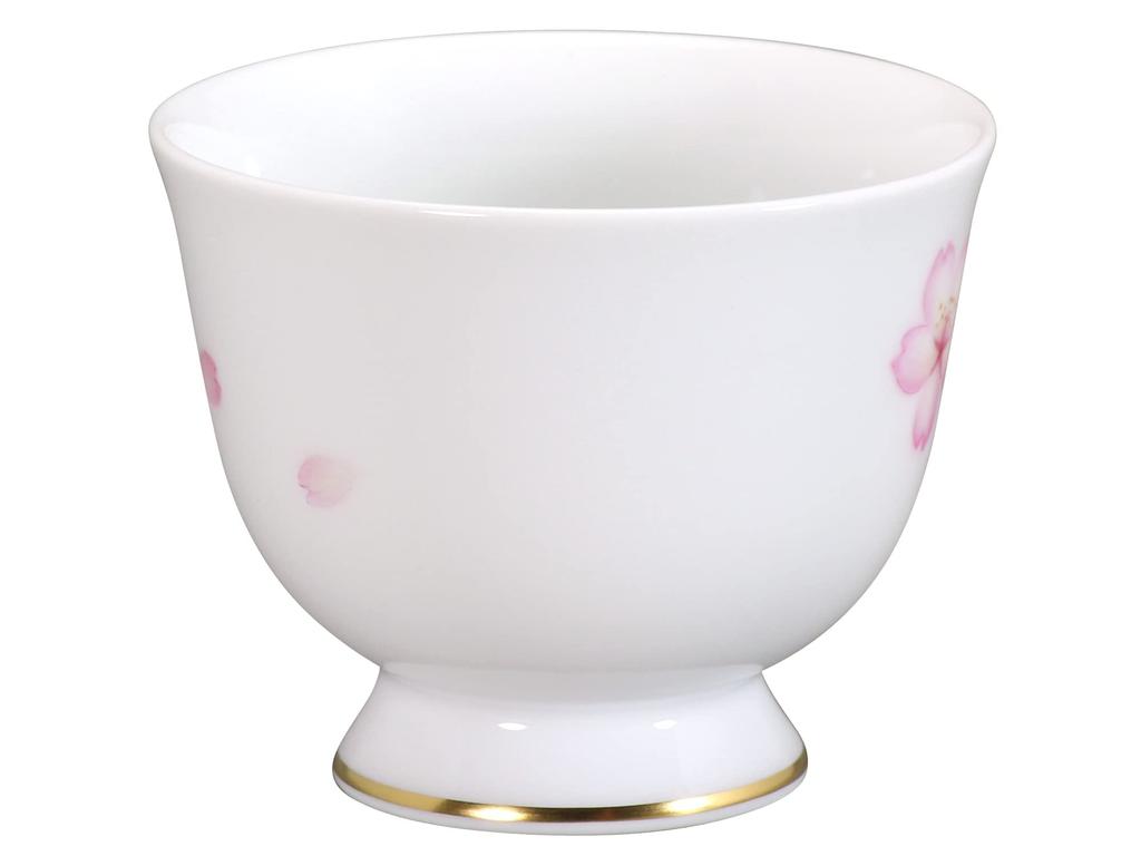 Okura Pottery [Hand-painted] Sakura No. 62 Sake Cup, Approx. 80cc, Made In Japan, 62CCN/C303