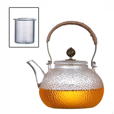 900ml Glass Teapot Tea Infuser Comfortable Grip Leakproof Brew Pot Water Pitcher for