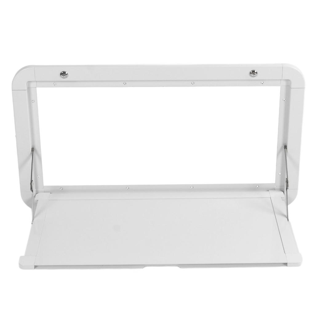 RV External Dining Table with Lock 25KG Maximum Load Aluminum Alloy for MPV Boat Caravan White