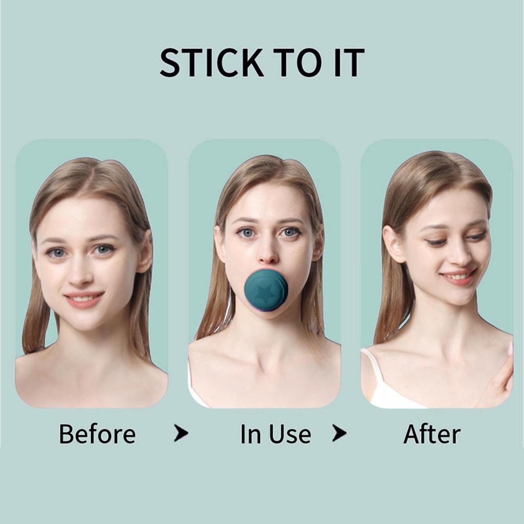 Facial Exerciser For Facial Muscles V-face Facial Muscle Trainer Silicone Portable Face Slimmer Tool Workplace Travel Home Women