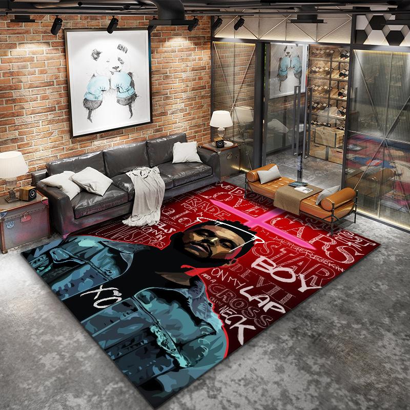 Weeknd Carpet Rug for Living Room Bedroom Home Sofa Decoration,Kids play Nonslip Floor Mat