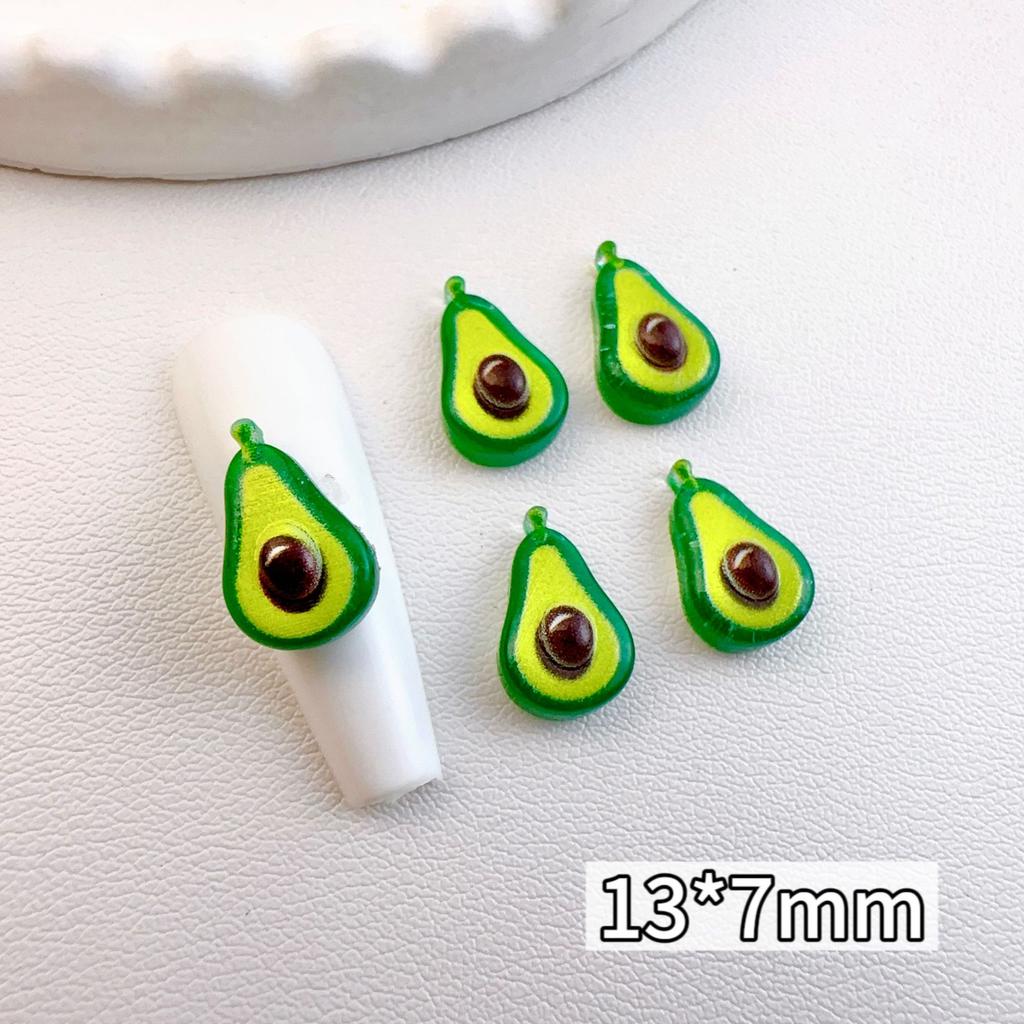 New Simulation Fruit Resin Slices Nail Art Accessories Mini Cute Flat Decoration Phone Case Hairpin Nails