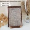 Walnut Wood Manicure Display Stand with Solid Base