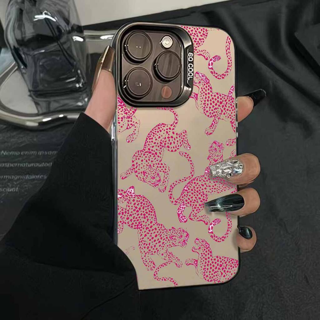 Cool Black And Pink Leopard Print Case For Honor X7D X9D X6C X9B X9A X6B X8A X7A X7B 400 Lite 200 Pro Magic 7 Lite 6 Pro Cover