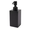 Seifenspender aus Edelstahl Manuelle Flüssigkeitspumpe Handpresse Flasche für Shampoo Duschlotion Schwarz