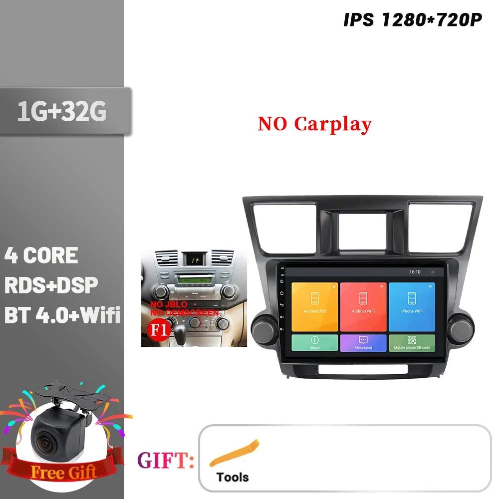 

Navigation Wireless CarPlay Touch Screen Stereo Android Bluetooth For Toyota Highlander 2007-2013 Car Radio Multimedia Screen