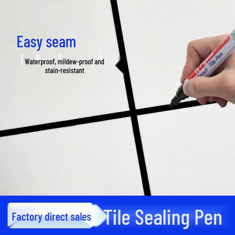 Grout Repair & Color Change Pen: Waterproof, Mildew-Proof Tool for Tile Gaps