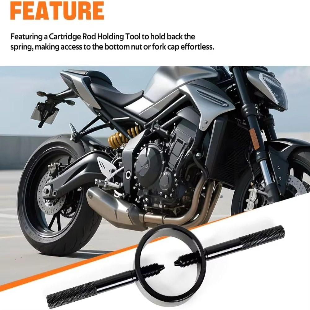 Heavy Duty Fork Spring Compressor Set High Precision Fork Oil Level Tool  Motorcycle Maintenance