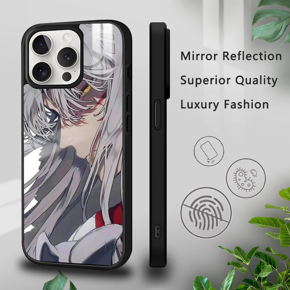 I-Inuyasha S-Sesshomaru Phone Case For iPhone 16 15 14 13 12 11 Pro Xs Max Mini Plus Celulares Hard Funda