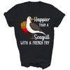 Funny Seagull French Fries Bird Lover Unisex Shirt Gift