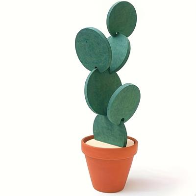 1 ks, Dekorativní designové tácky, Kreativní kaktusové tácky pro kutily, Protiskluzové, Tepelná izolace a ochrana životního prostředí, Čajový polštář a dekorace na stůl